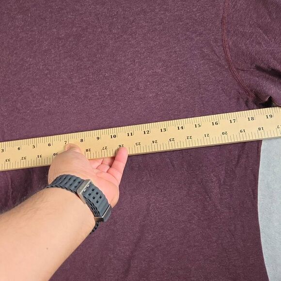 Lululemon Shirt Mens Metal Vent Tech Running Active Performance Small Marron - Picture 8 of 11
